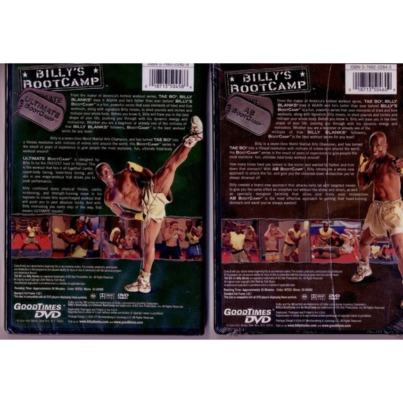 2 BILLY BLANKS BOOTCAMP DVDS ULTIMATE BOOTCAMP/AB - Picture 2 of 2